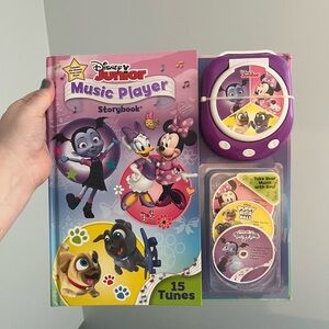 Disney Junior Music Player Storybook New 15 tunes Minnie puppy dog pals vampiria